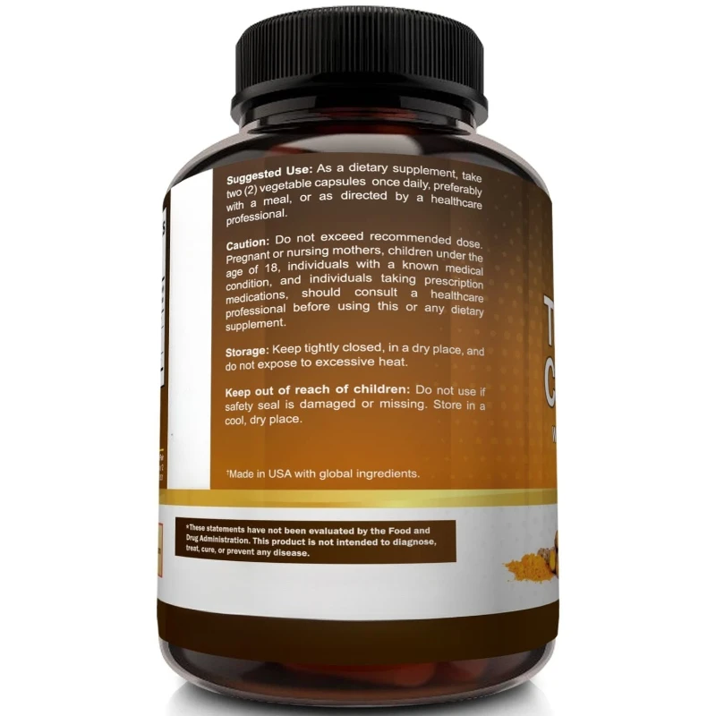 อาหารเสริมขมิ้นชัน 1650 มก. พร - Turmeric Curcumin Capsule บทวิจารณ์และราคา