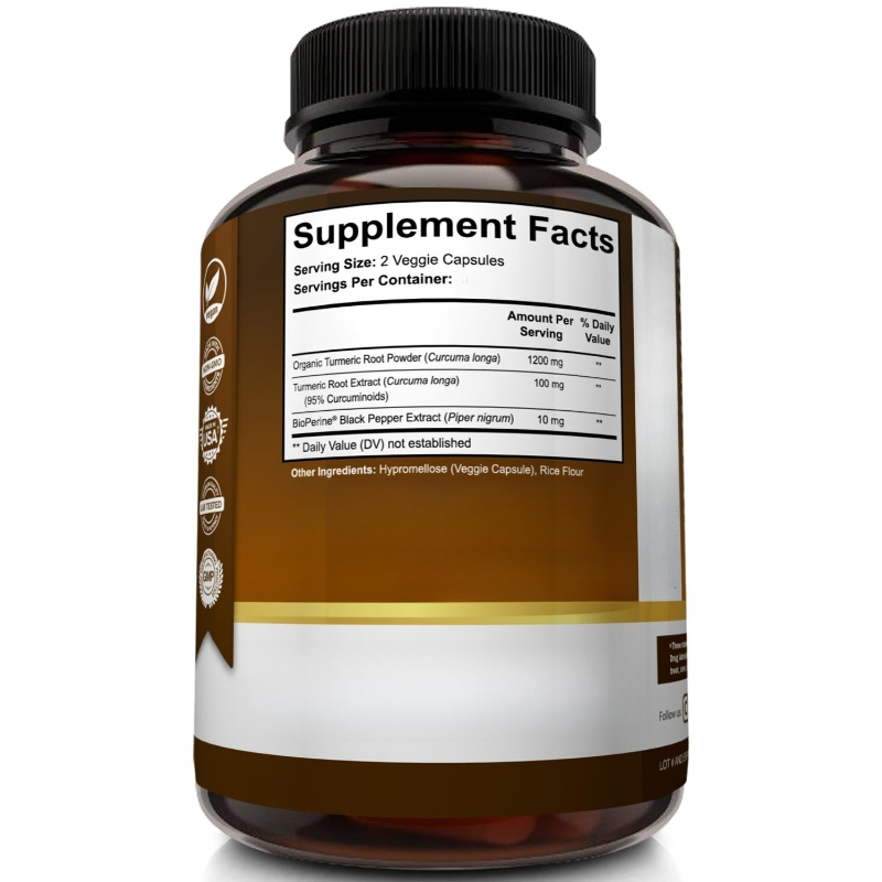 อาหารเสริมขมิ้นชัน 1650 มก. พร - Turmeric Curcumin Capsule บทวิจารณ์และราคา