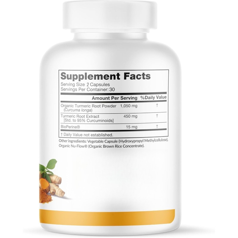 เคอร์คูมินจากขมิ้นและไบโอเพอรี - Turmeric Curcumin Capsule บทวิจารณ์และราคา